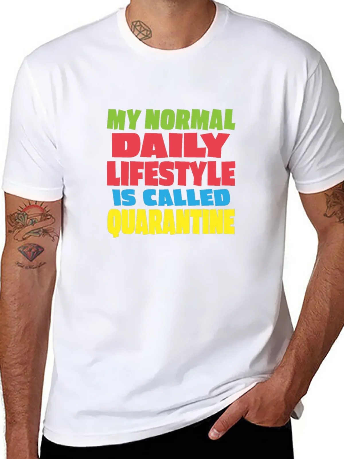 Quarantine Lifestyle Graphic Tee - Comfortable Cotton product image 3