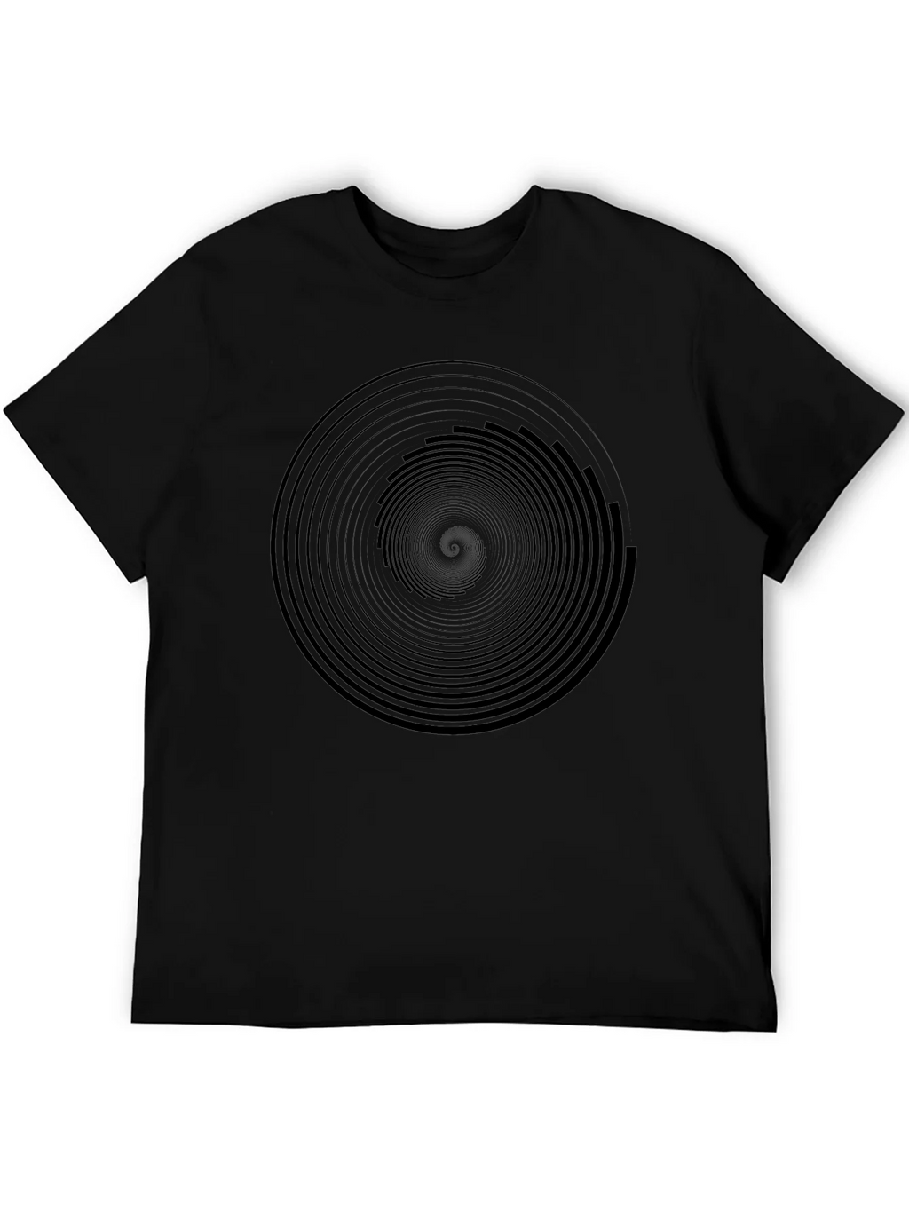 Hypnotic Black Spiral Graphic Tee - Mens Modern Fit product image 5