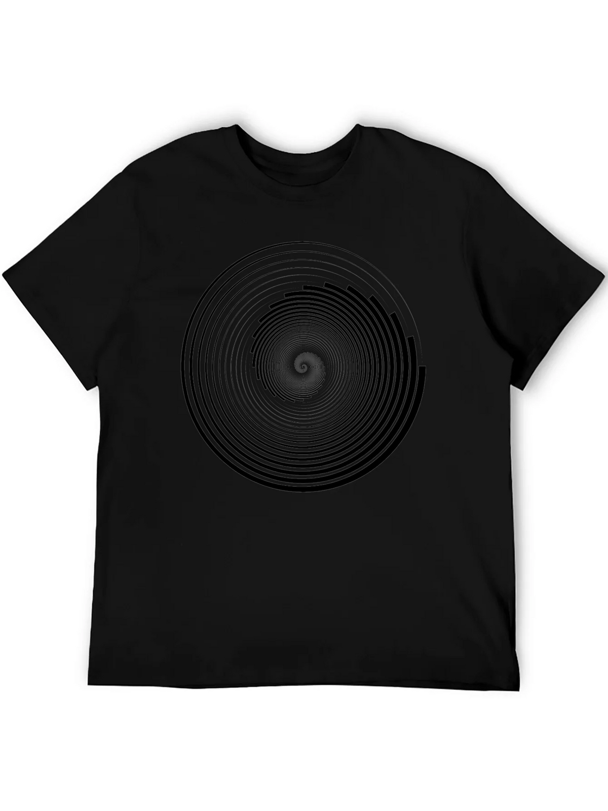 Hypnotic Black Spiral Graphic Tee - Mens Modern Fit product image 5