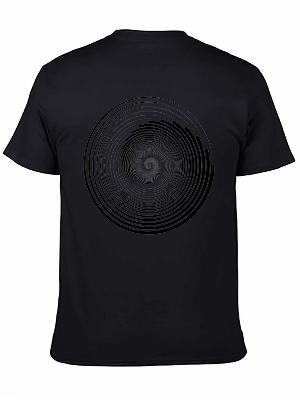 Hypnotic Black Spiral Graphic Tee - Mens Modern Fit product image 4