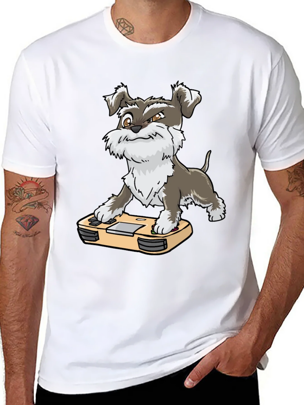 Dog Gamer T-Shirt - Schnauzer Video Game Tee product image 1
