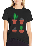 Cactus Cat T-Shirt - Plant Lover Tee product image 1