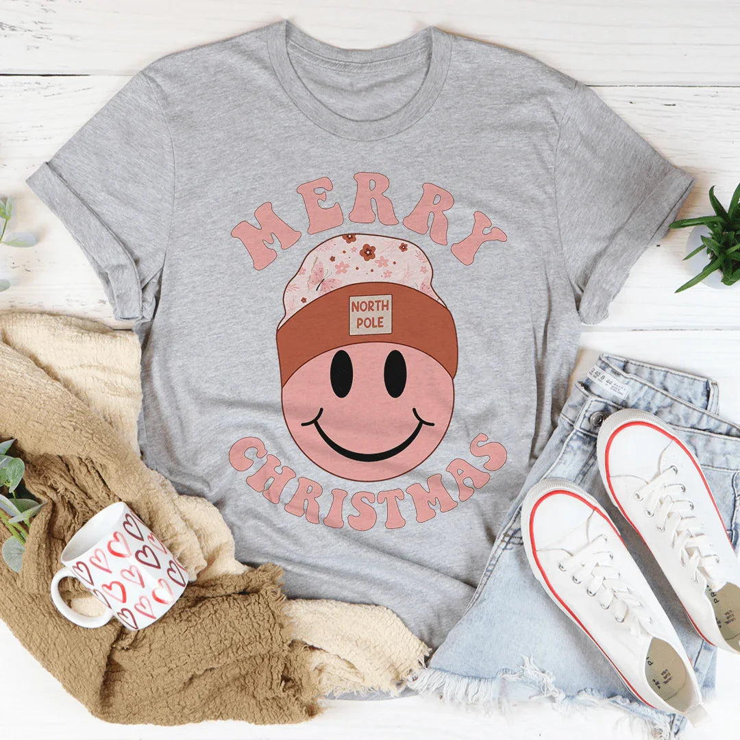 Merry Christmas Smiley Tee product image 2