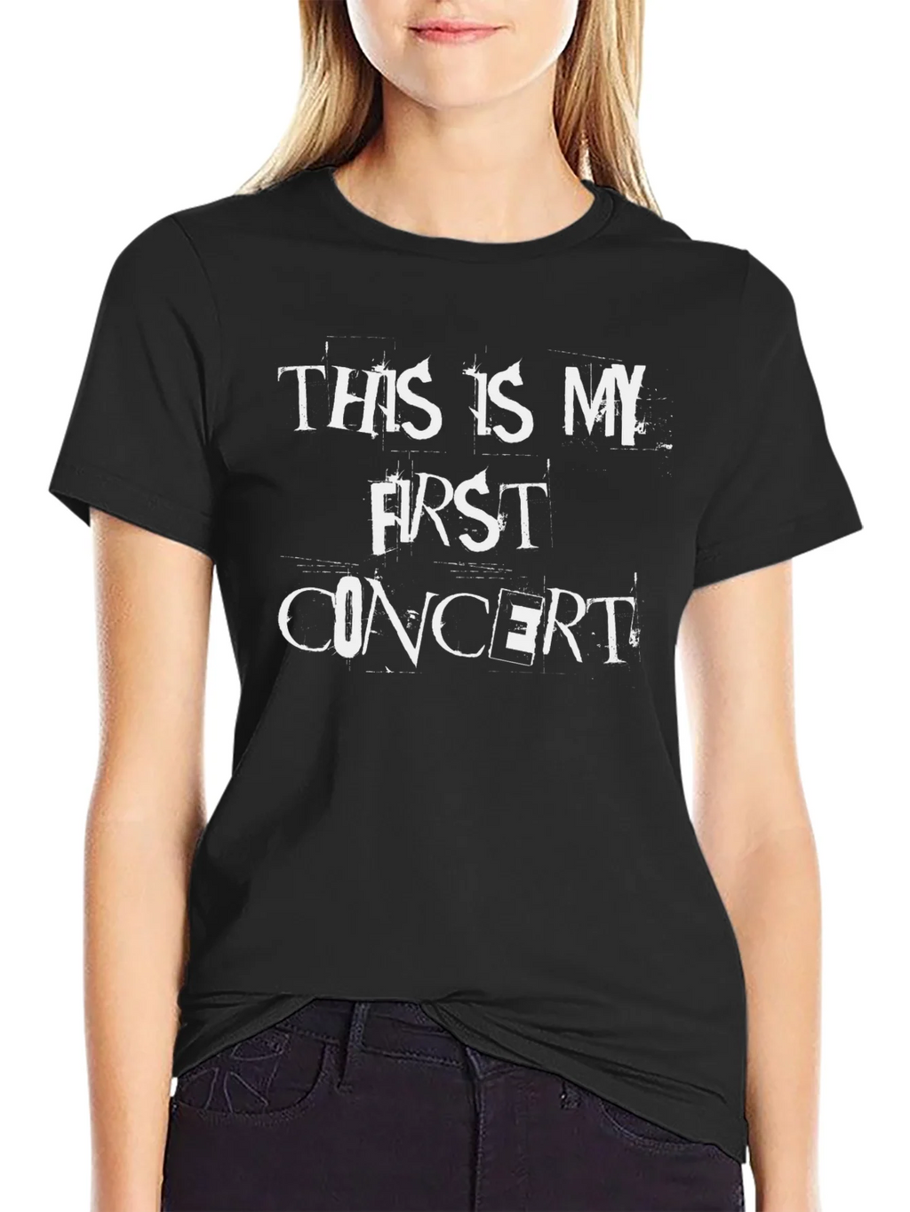 My First Concert T-Shirt - Black Graphic Tee product image 1