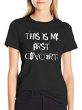 My First Concert T-Shirt - Black Graphic Tee product image 1
