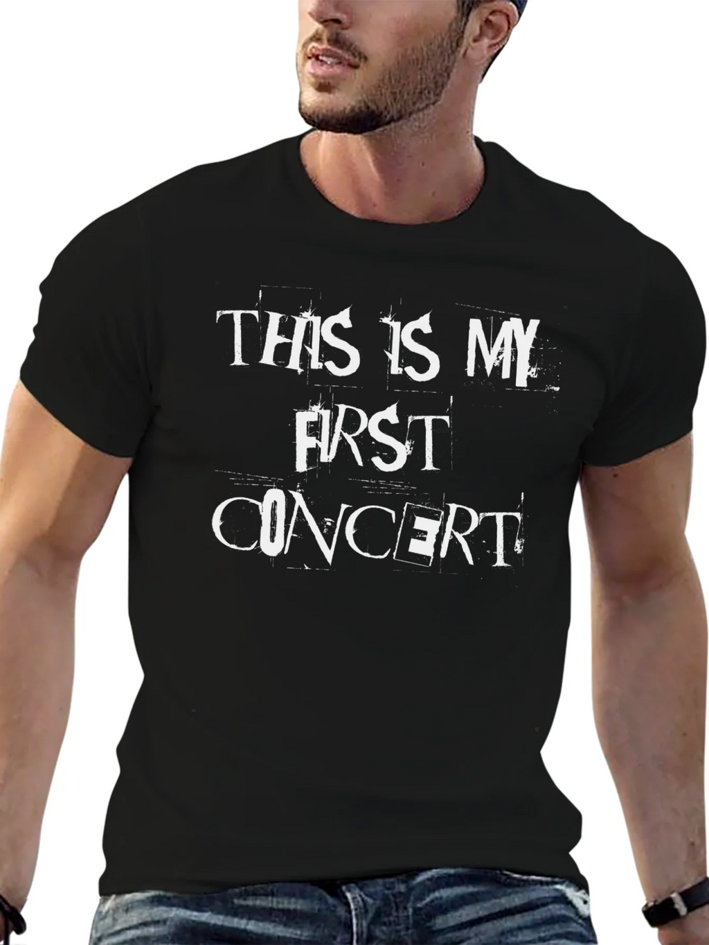 My First Concert T-Shirt - Black Graphic Tee product image 4