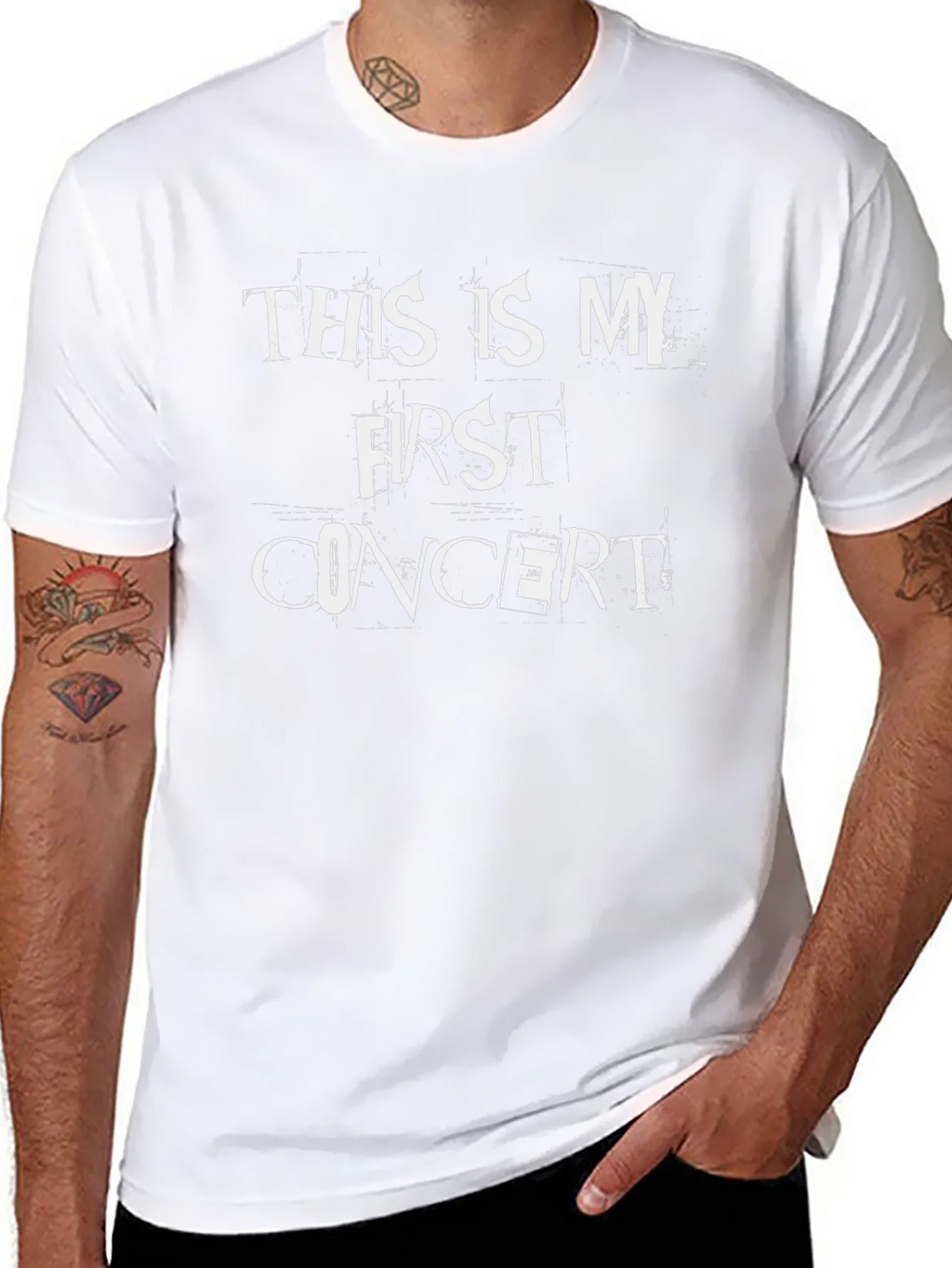 My First Concert T-Shirt - Black Graphic Tee product image 5