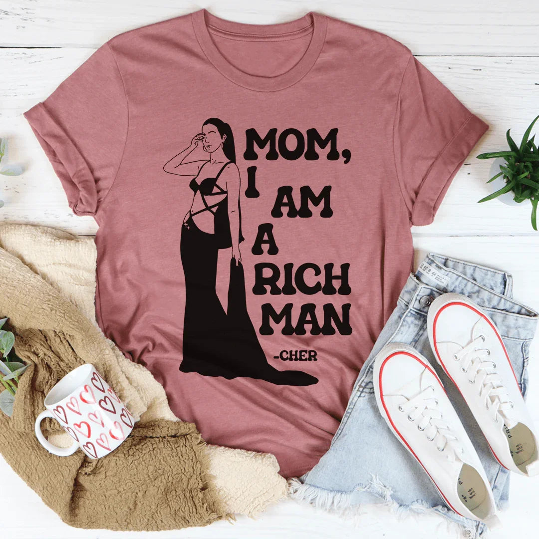 Empowered Cher Quote Top – "Mom I Am A Rich Man" Iconic product image 2