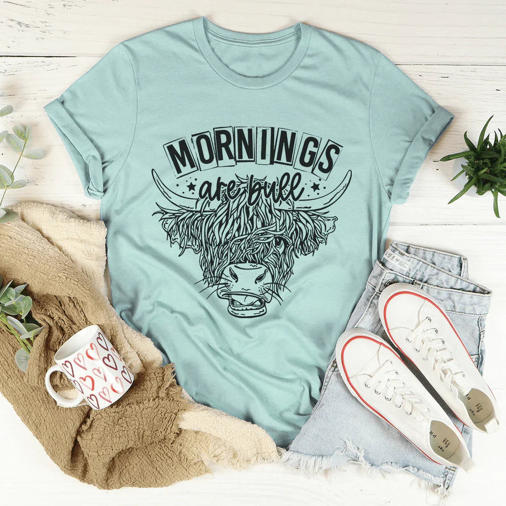 Mornings Are Bull Tee product image 4