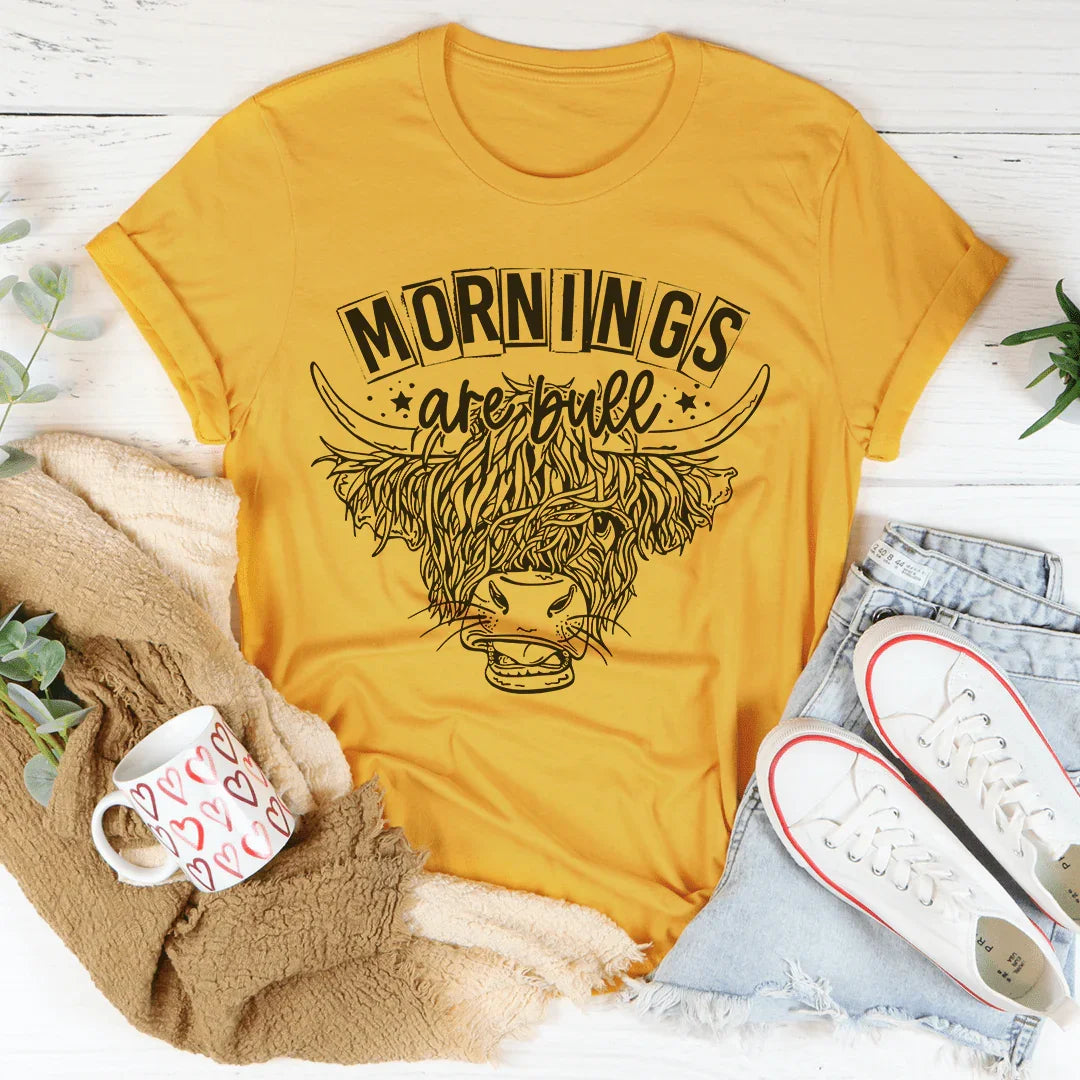 Mornings Are Bull Tee product image 3