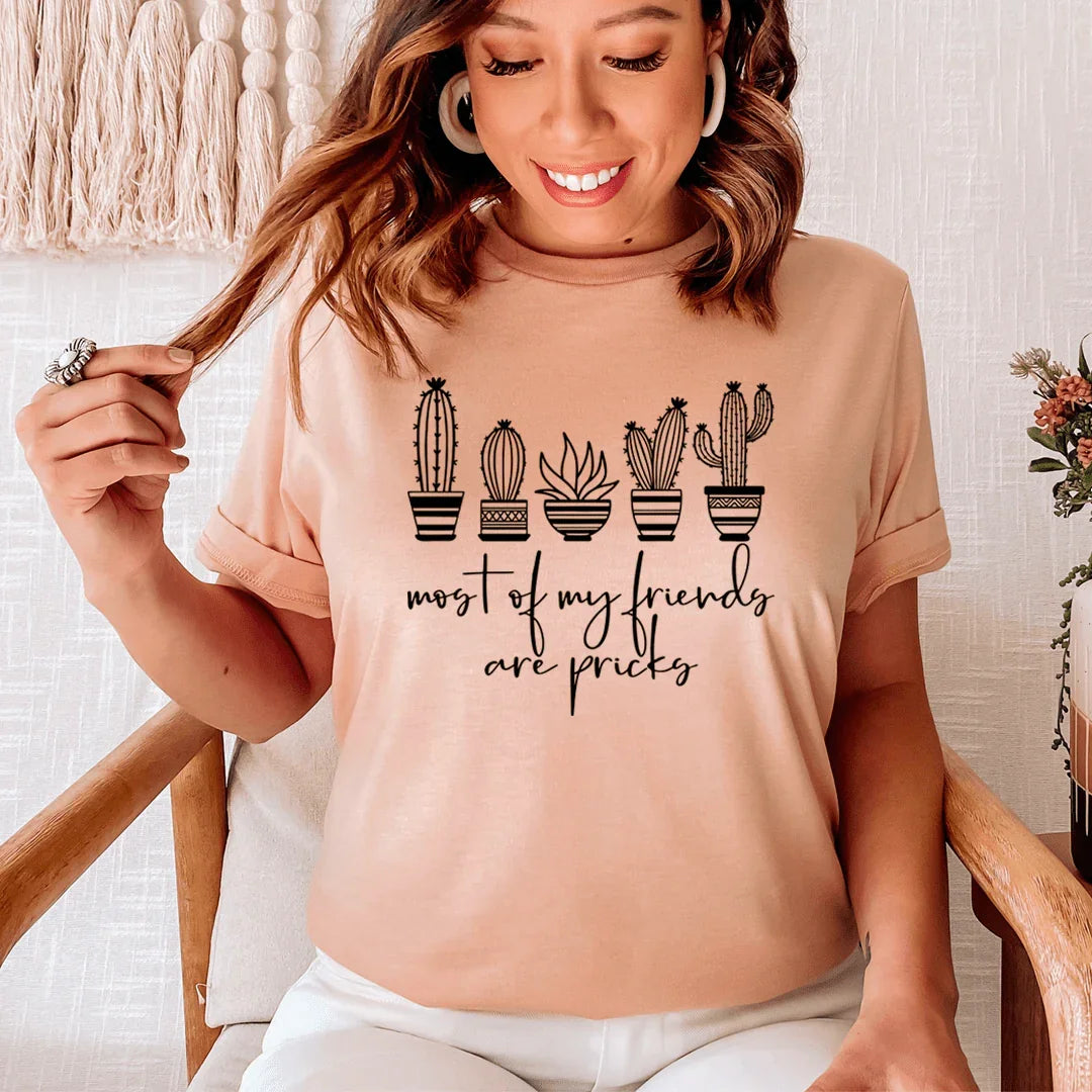 Funny Cactus Plant Lover Casual Shirt – \"Most Of My product image 1