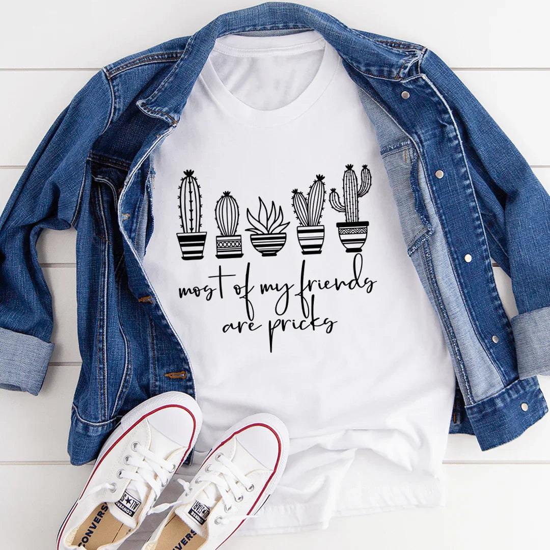 Funny Cactus Plant Lover Casual Shirt – \"Most Of My product image 3