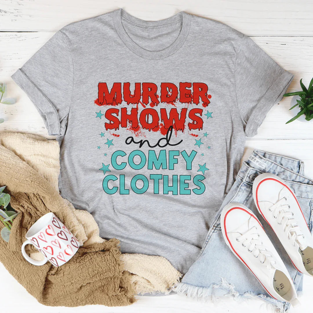Murder Shows And Comfy Clothes Tee product image 2