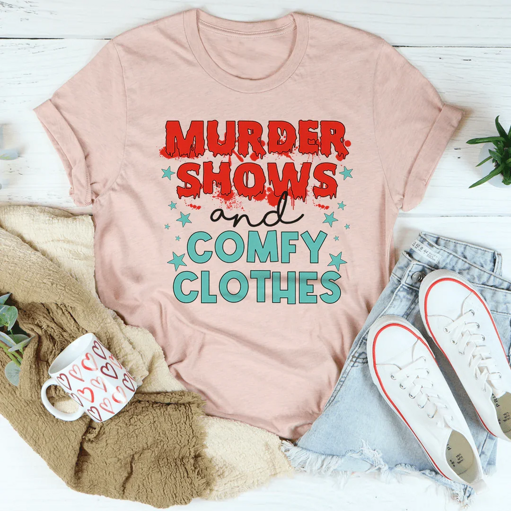 Murder Shows And Comfy Clothes Tee product image 3