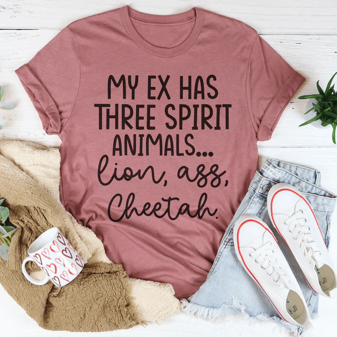 My Ex Has Three Spirit Animals Tee product image 3