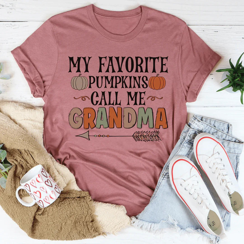 My Favorite Pumpkins Call Me Grandma Tee product image 2