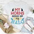 My Horns Hold Up My Halo Tee product image 1