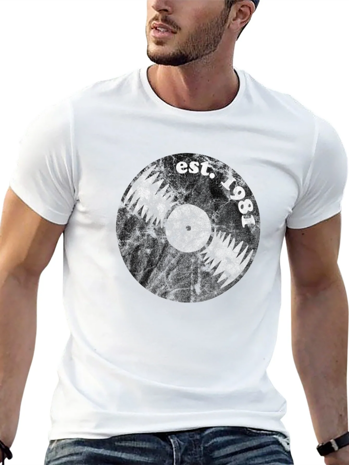 Est. 1981 Vinyl Record Graphic T-Shirt product image 12