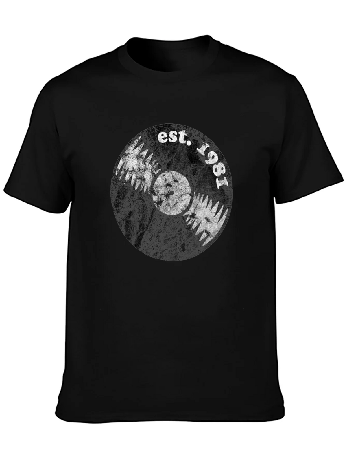 Est. 1981 Vinyl Record Graphic T-Shirt product image 3