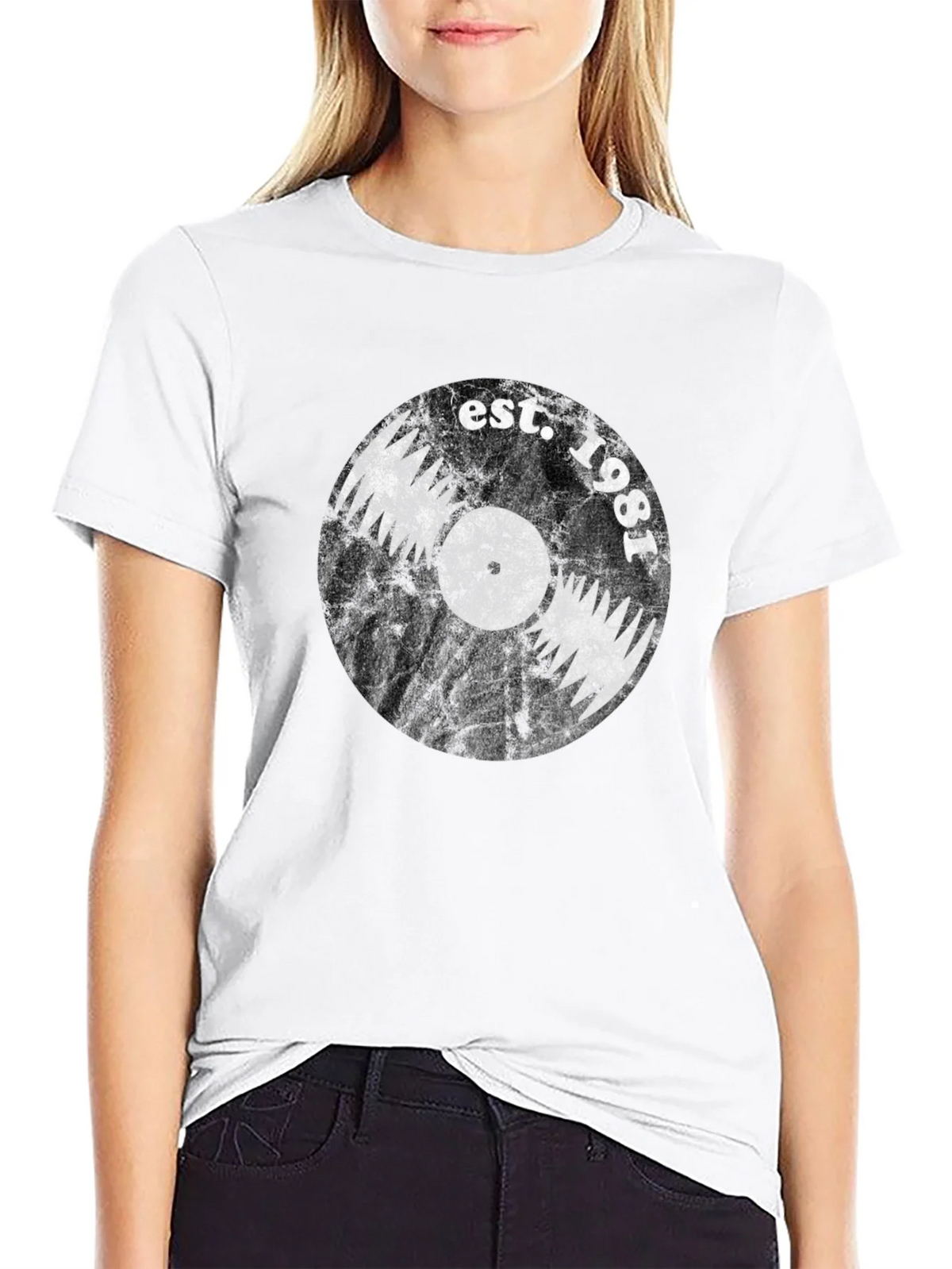 Est. 1981 Vinyl Record Graphic T-Shirt product image 8