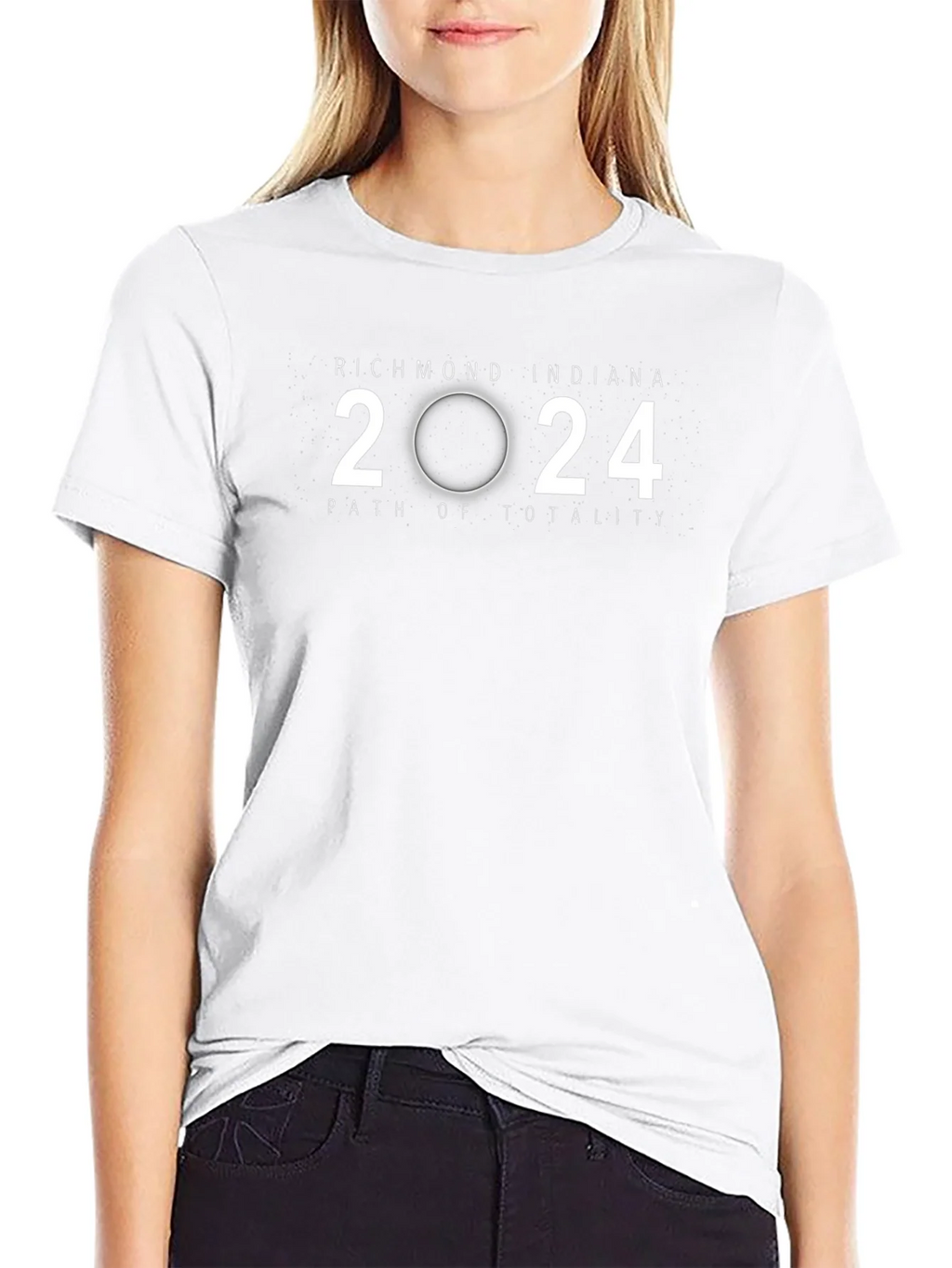 Richmond Indiana 2024 Path of Totality T-Shirt product image 4