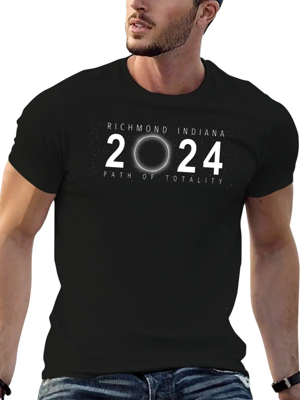 Richmond Indiana 2024 Path of Totality T-Shirt product image 3