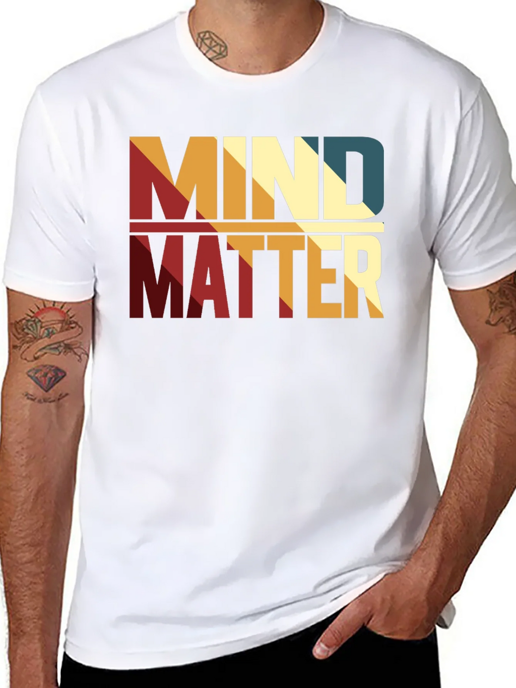 Mind Over Matter Graphic Tee - Stylish Retro Design product image 2