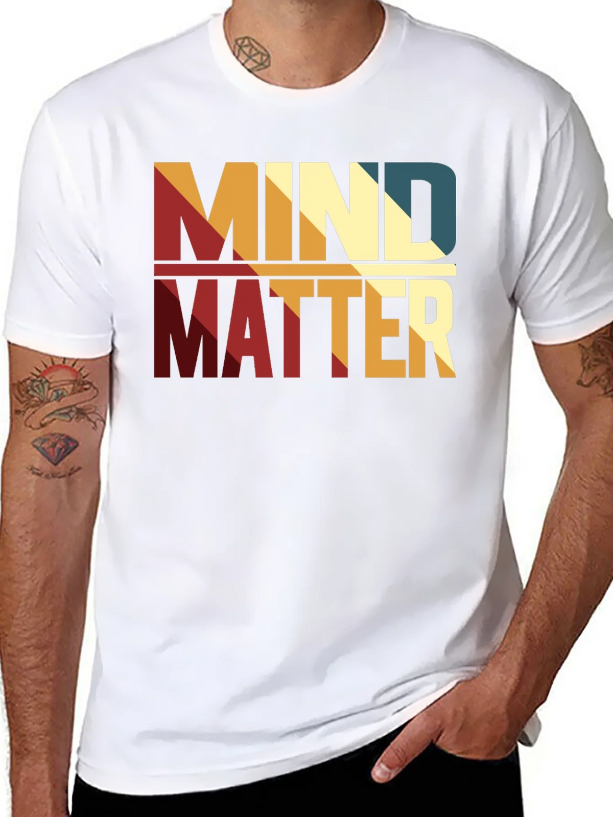 Mind Over Matter Graphic Tee - Stylish Retro Design product image 2