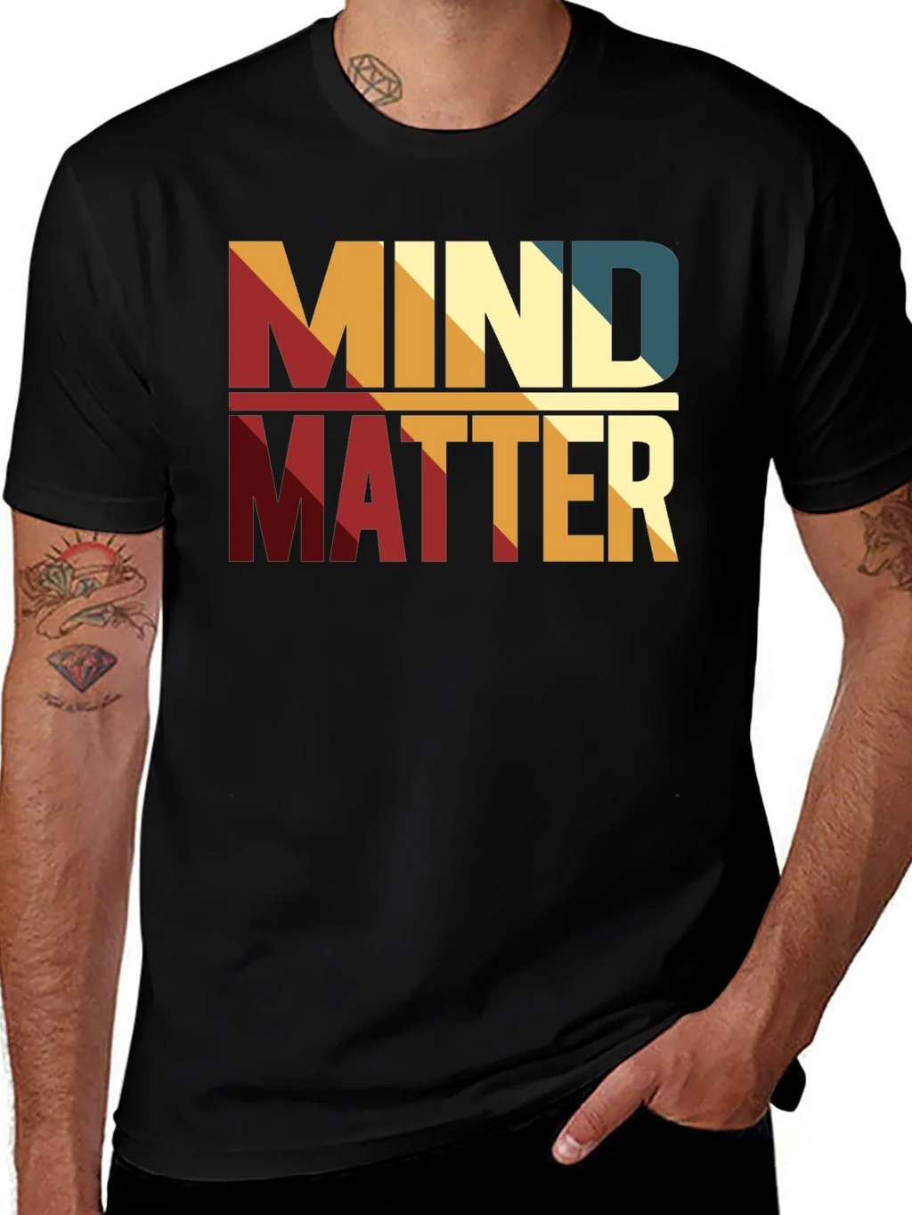 Mind Over Matter Graphic Tee - Stylish Retro Design product image 1
