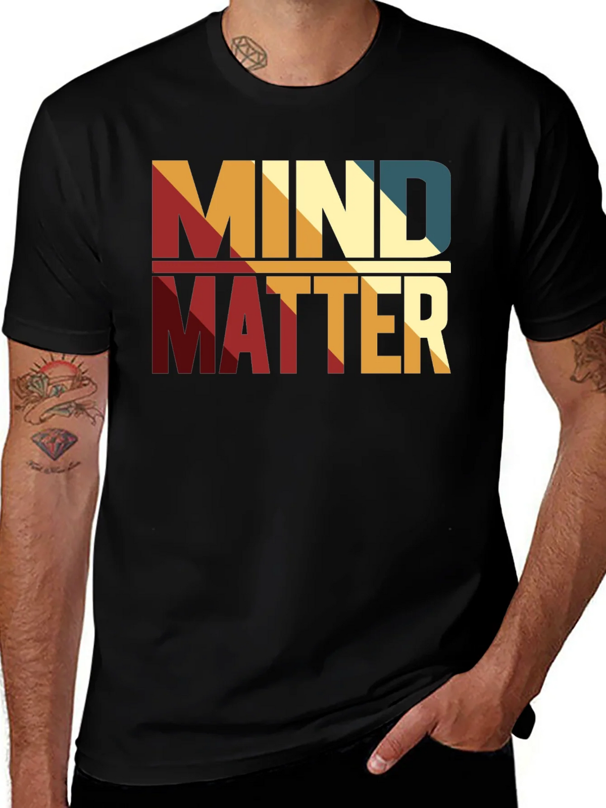 Mind Over Matter Graphic Tee - Stylish Retro Design product image 1