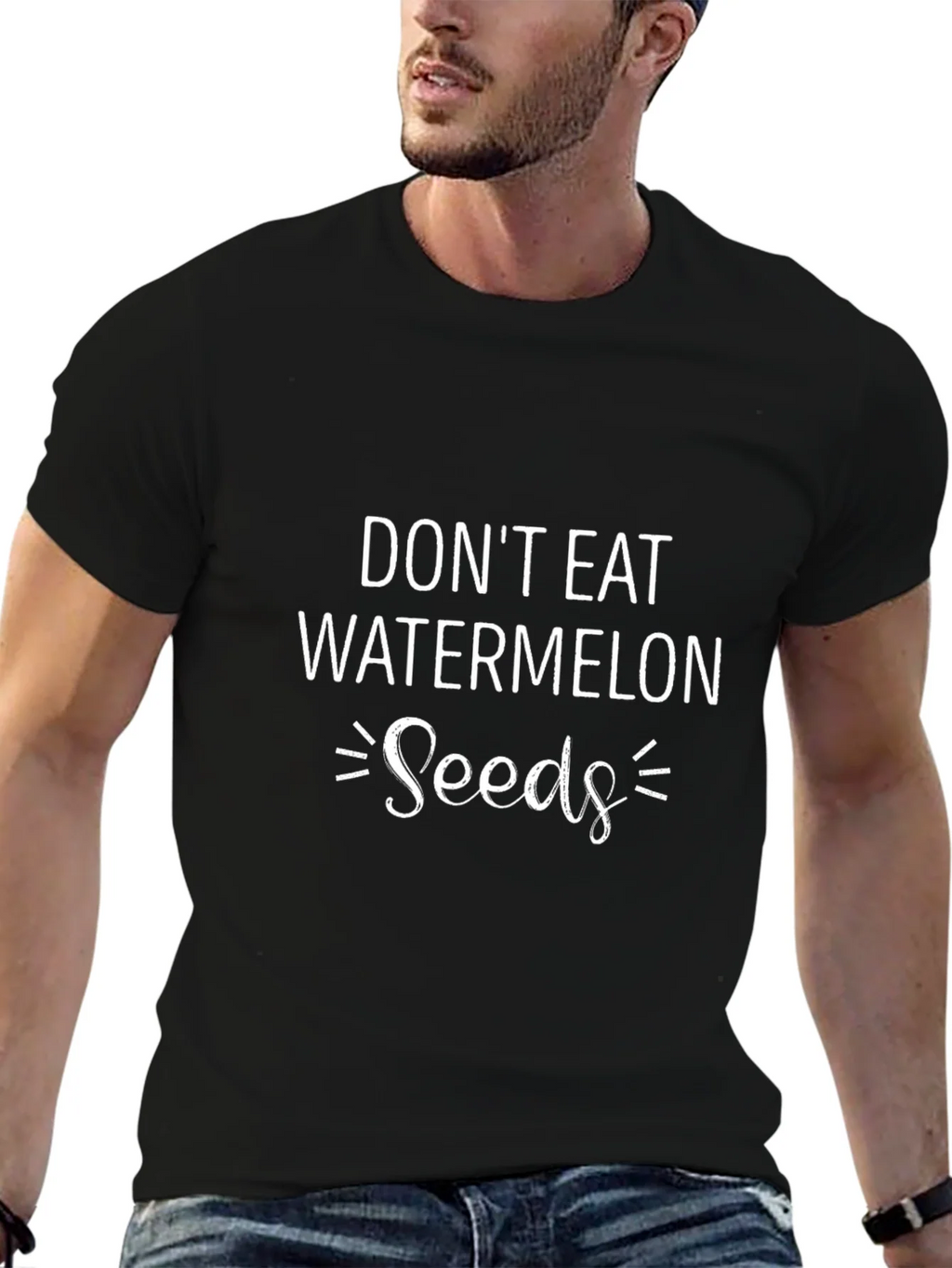 Dont Eat Watermelon Seeds T-Shirt Funny Graphic Tee product image 2
