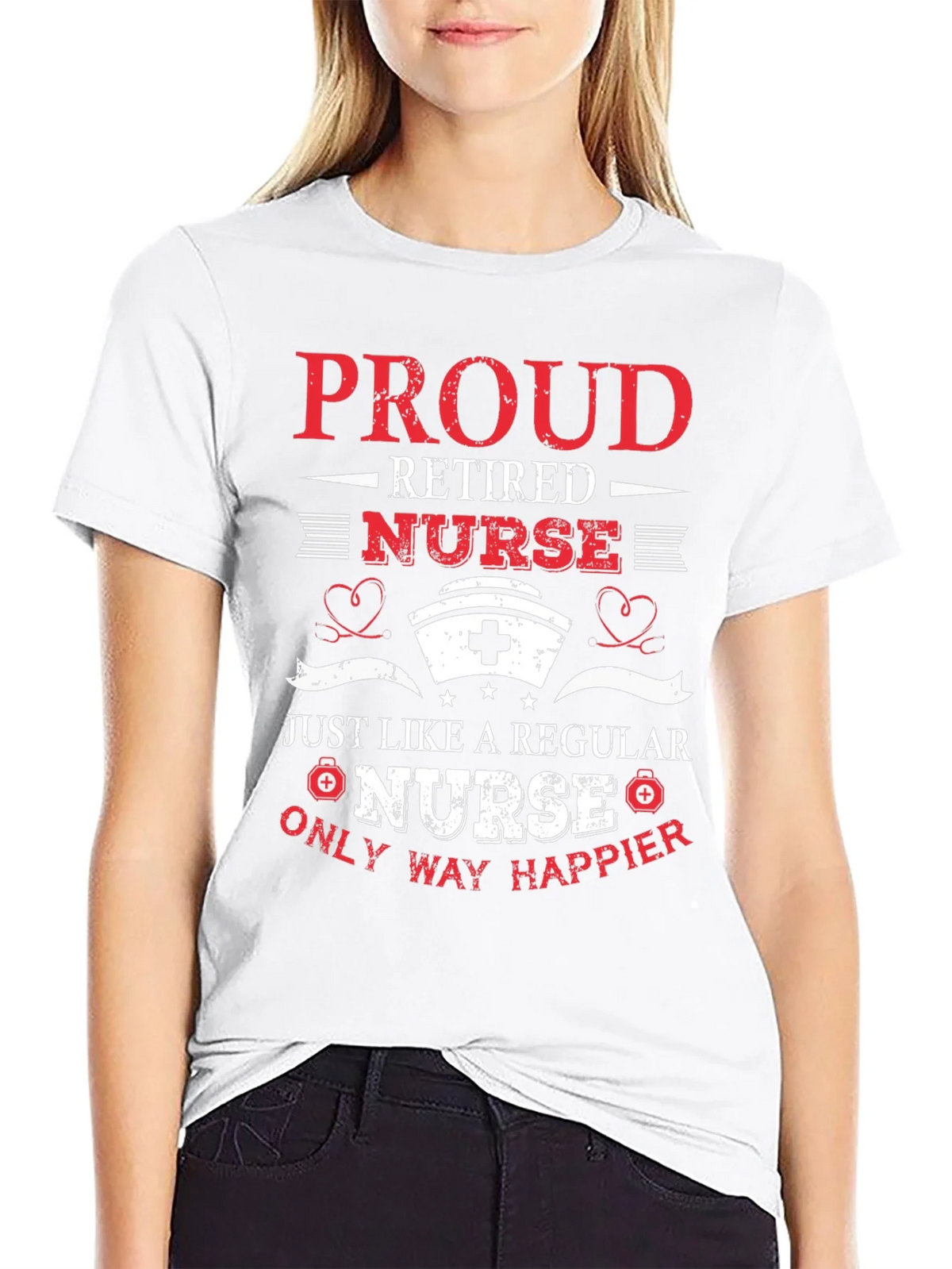 Proud Retired Nurse Graphic T-Shirt product image 5