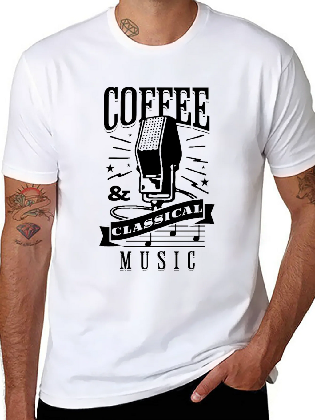 Coffee & Classical Music Graphic Tee product image 3