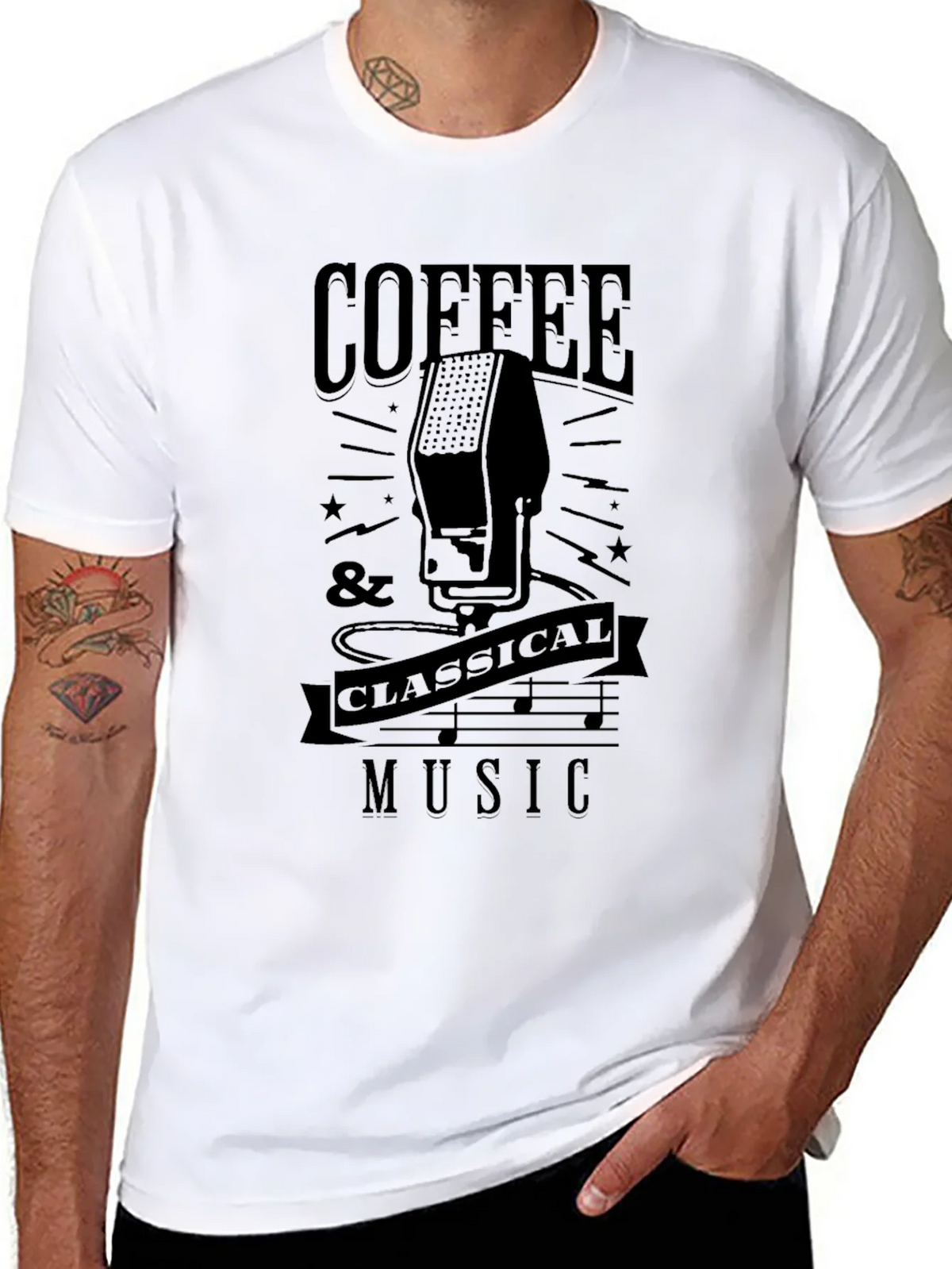 Coffee & Classical Music Graphic Tee product image 3