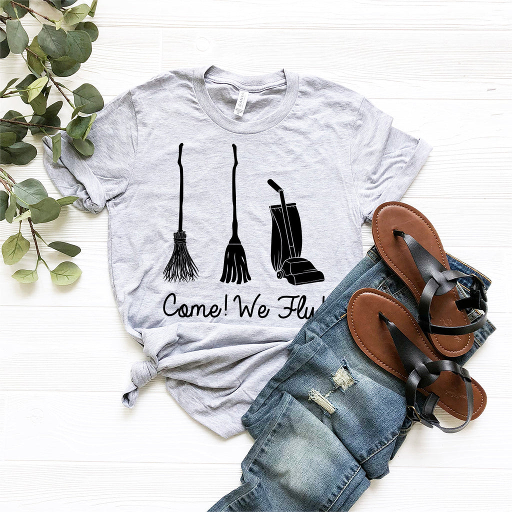Come We Fly T-Shirt, Broom Shirt, Sanderson Sisters product image 9