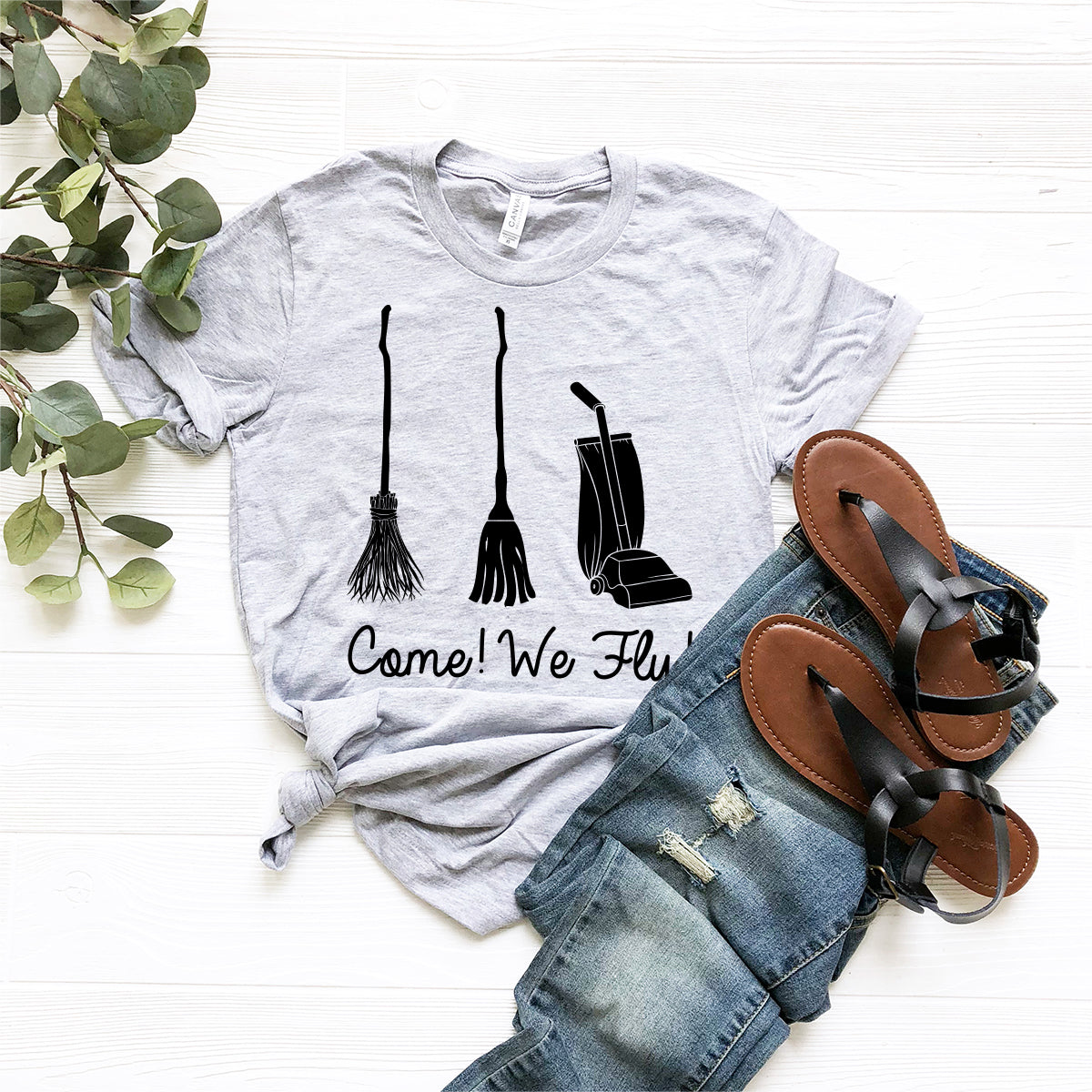 Come We Fly T-Shirt, Broom Shirt, Sanderson Sisters product image 9