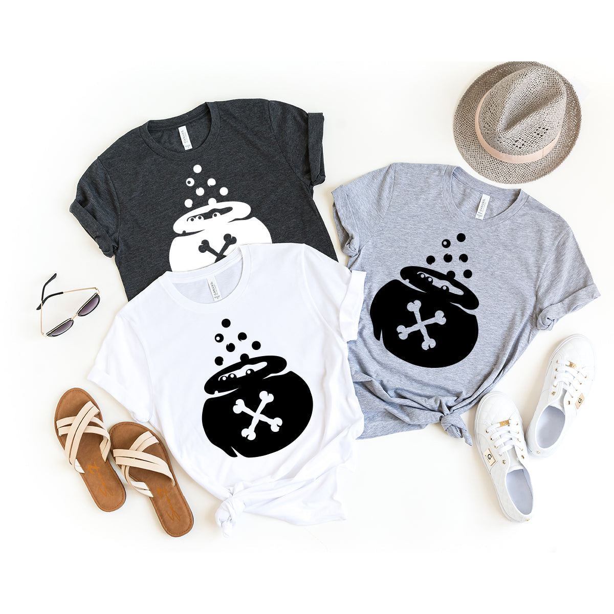 Halloween Shirt, Magic Pot T-Shirt, Witch Cauldron Logo product image 4