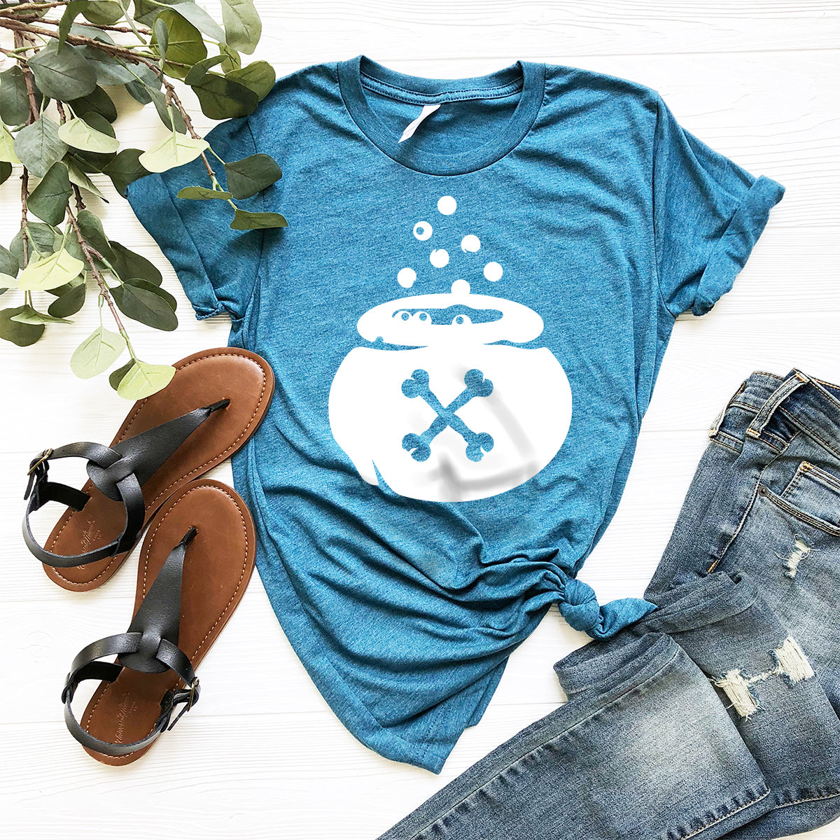 Halloween Shirt, Magic Pot T-Shirt, Witch Cauldron Logo product image 6