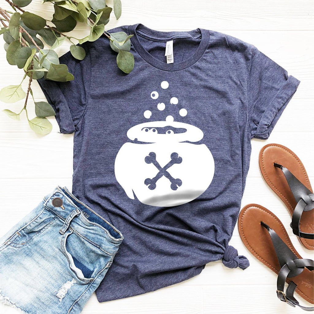 Halloween Shirt, Magic Pot T-Shirt, Witch Cauldron Logo product image 9