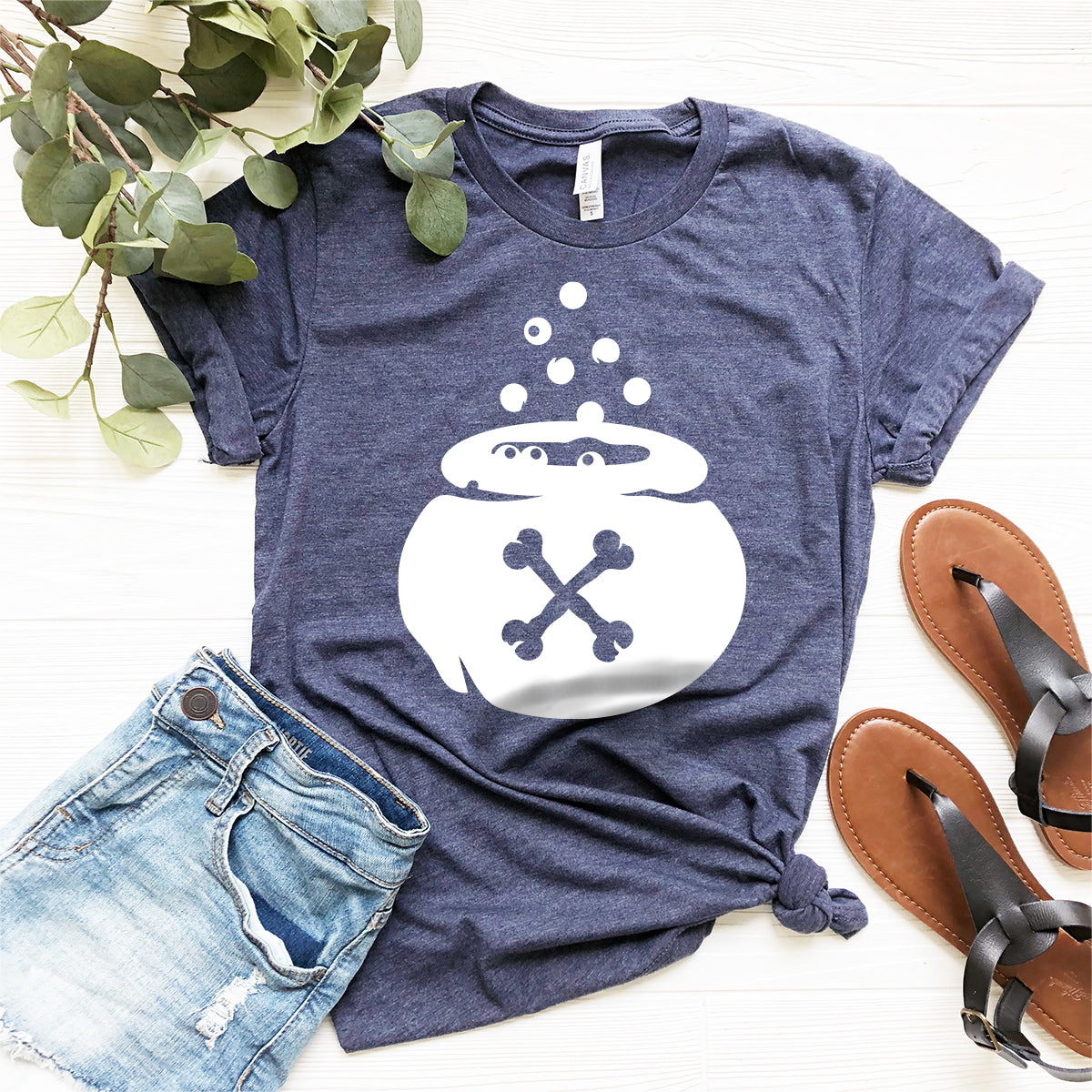Halloween Shirt, Magic Pot T-Shirt, Witch Cauldron Logo product image 9