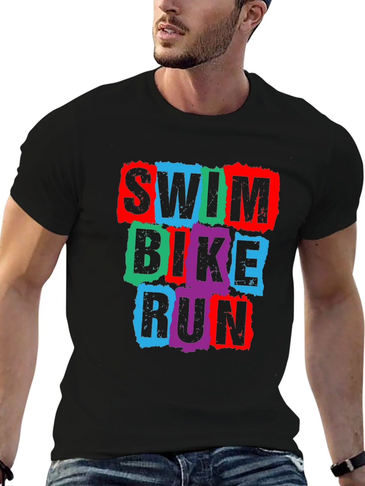 Swim Bike Run Triathlon T-Shirt product image 3