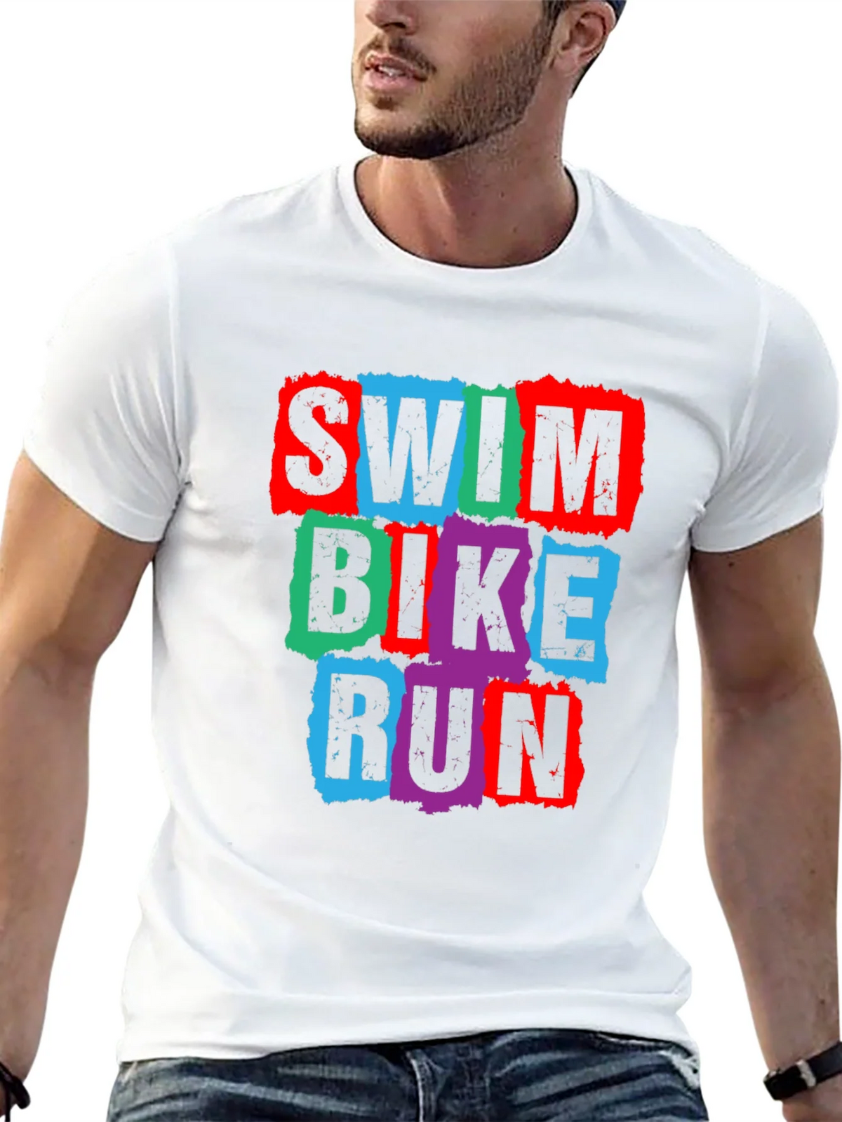 Swim Bike Run Triathlon T-Shirt product image 5