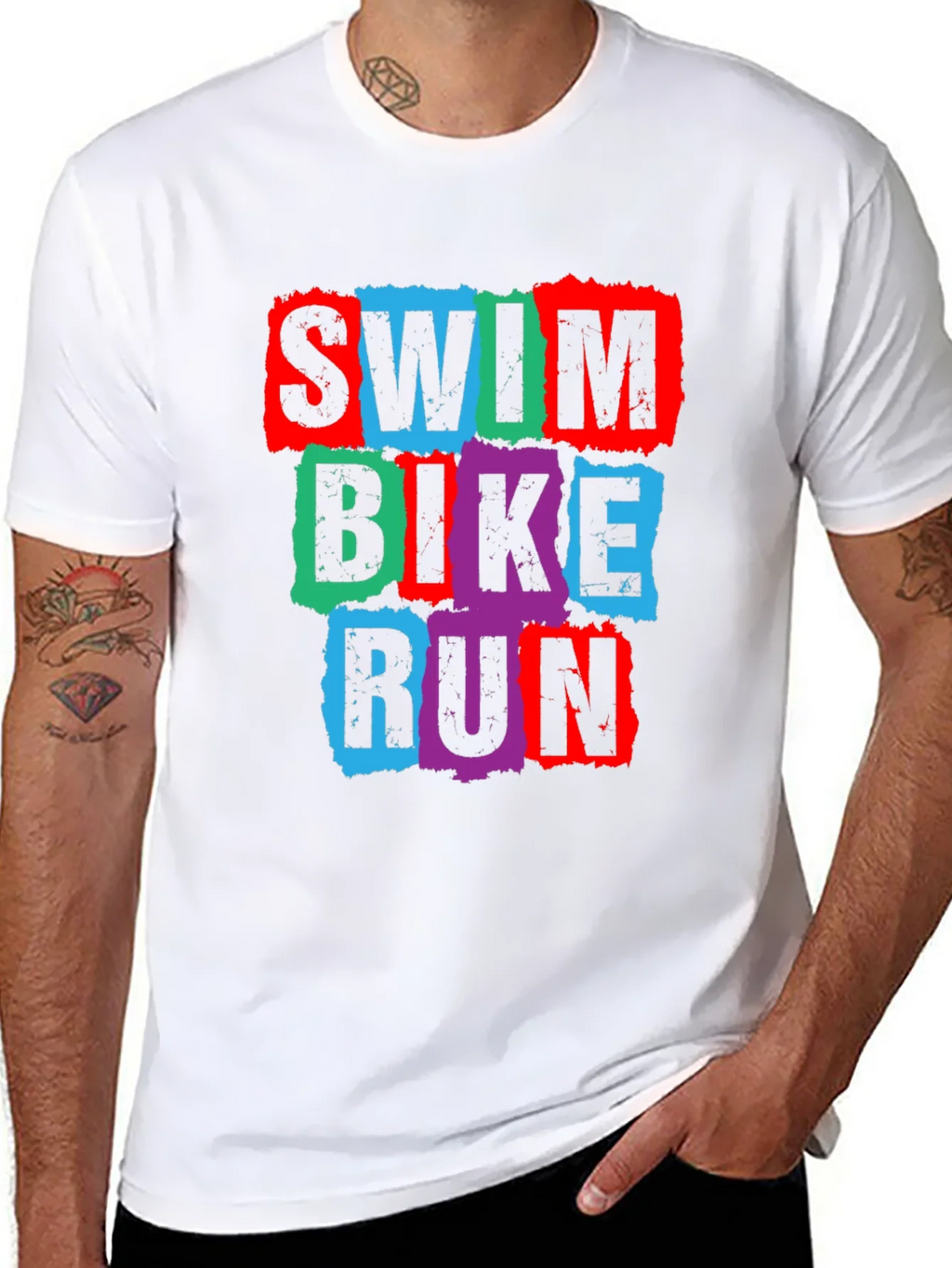 Swim Bike Run Triathlon T-Shirt product image 4