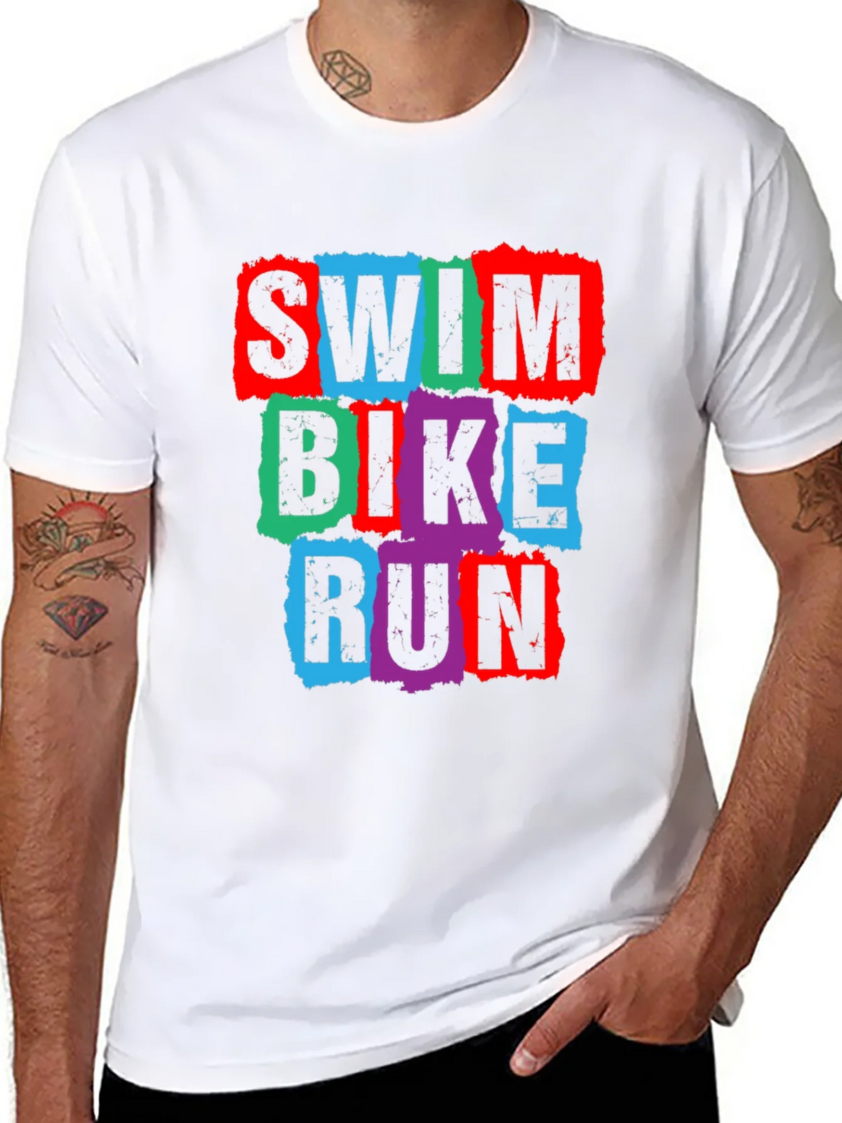 Swim Bike Run Triathlon T-Shirt product image 4