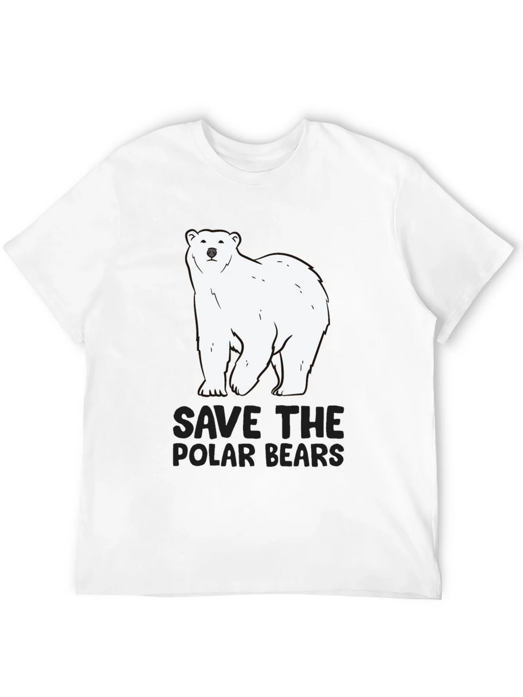 Save the Polar Bears Black Tee product image 3