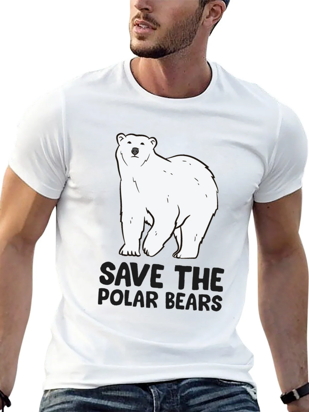 Save the Polar Bears Black Tee product image 4
