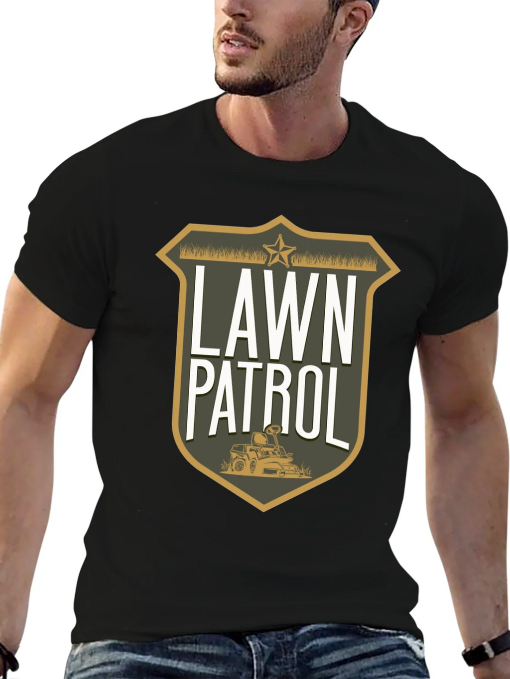 Lawn Patrol Graphic Tee - Funny Gardening T-Shirt product image 5