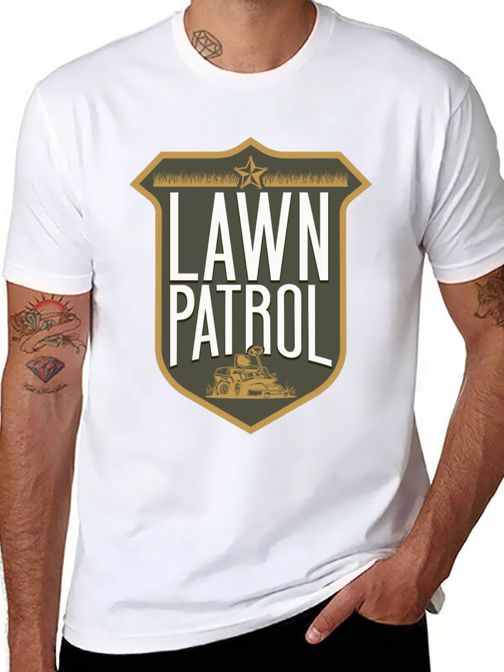 Lawn Patrol Graphic Tee - Funny Gardening T-Shirt product image 6