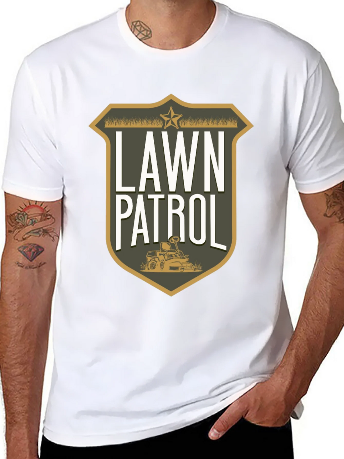 Lawn Patrol Graphic Tee - Funny Gardening T-Shirt product image 6