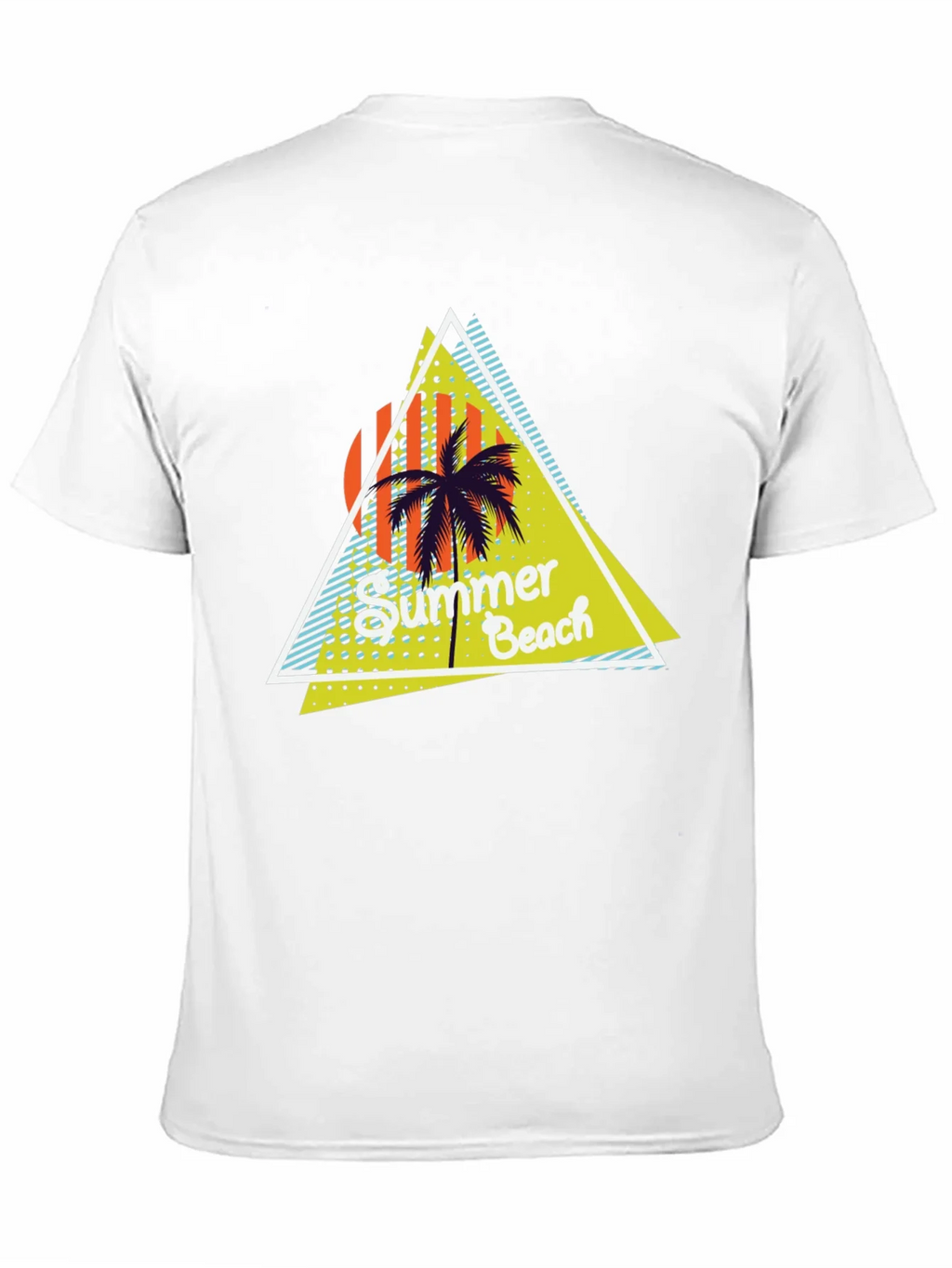 Summer Beach Graphic Print Black T-Shirt product image 9